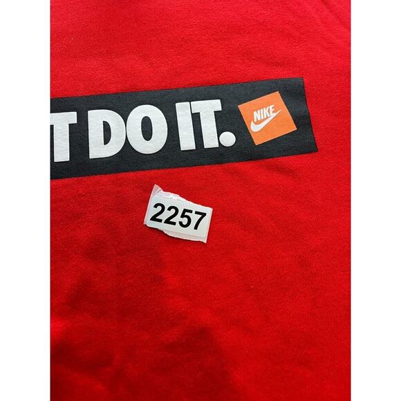 Vintage Nike Just Do It Men’s‎ Crewneck Sweater Size Medium Red - Picture 4 of 4